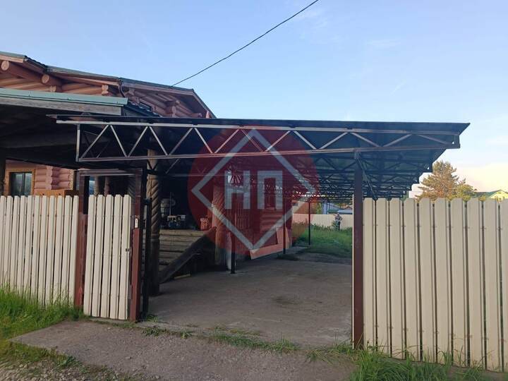 навес для дома из бруса