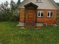 стальной навес над крыльцом с двускатной крышей